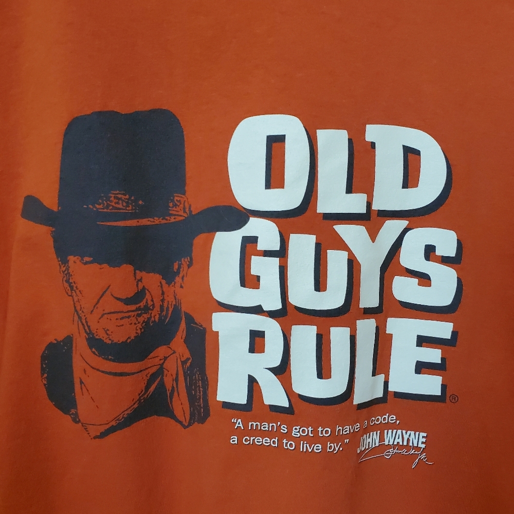 XL Orange John Wayne Graphic Tee